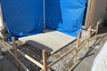 増築工事　床下断熱施工