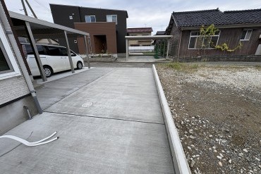 地震で発生した土間の段差とブロック塀の修繕工事